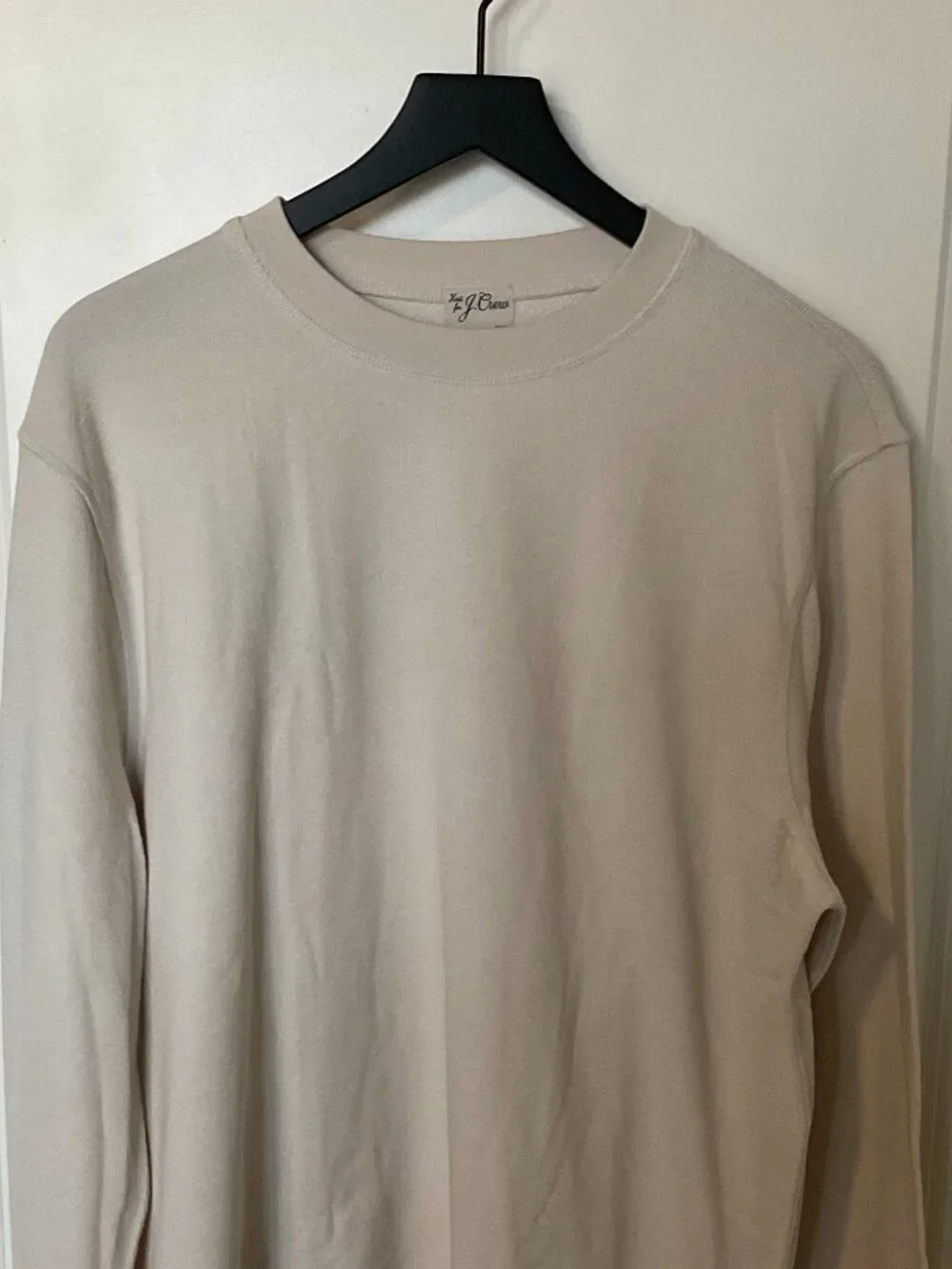 Men's JCrew Long-sleeve textured sweater-tee XL